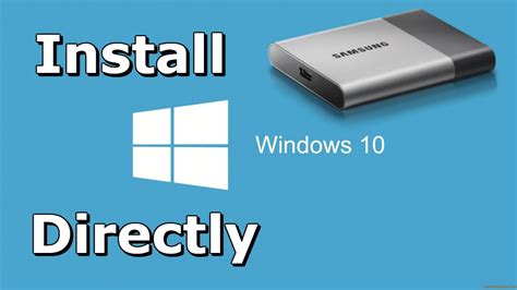 reinstall windows 10 to external drive